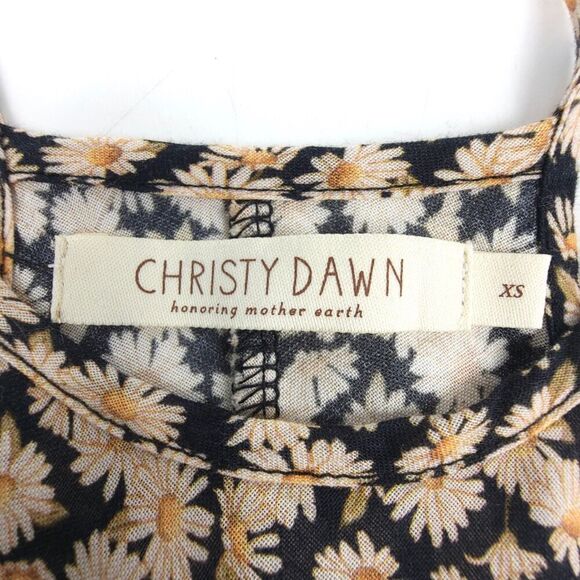 NEW Christy Dawn Sage Maxi Dress Chamomile Noir Daisy Floral Boho Cottagecore XS - Picture 2 of 7